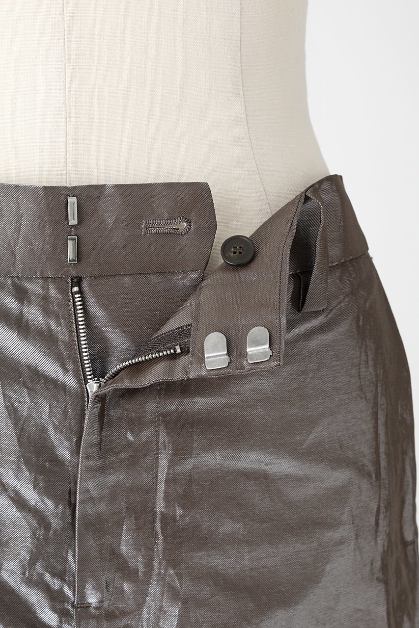 【オーヴィル/EAUVIRE】のシャイニーバックフレアスカート 人気、トレンドファッション・服の通販 founy(ファニー) 　ファッション　Fashion　レディースファッション　Fashion for Women　スカート　Skirts　Aライン・フレアスカート　A-Line & Flared Skirts　バッグ　Bags　ストレート　Straight, Straight Cut　タンブラー　Tumbler, Travel Mug　フレア　Flare, Flared　フロント　Front, Front Design　メタリック　Metallic, Shiny Finish　エレガント 上品　Elegant　other-7|ID: prp329100004750175 ipo3291000000035923835