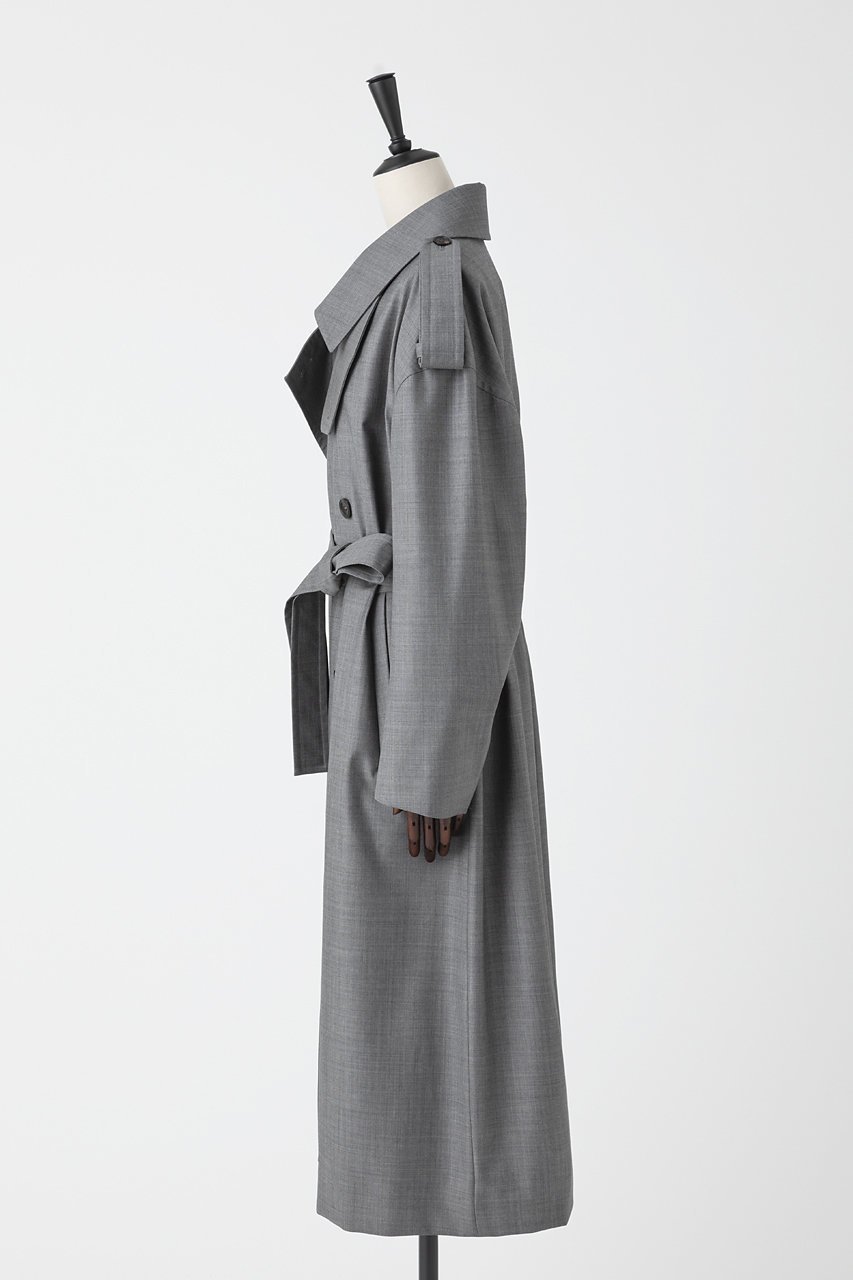 【オーヴィル/EAUVIRE】のワイドトレンチコート 人気、トレンドファッション・服の通販 founy(ファニー) 　ファッション　Fashion　レディースファッション　Fashion for Women　アウター　Coat / Outerwear Collection　コート・ロングコート・ピーコート　Long Coats, Peacoats & More　トレンチコート / 春秋の定番アウター　Trench Coats　スタイリッシュ　Stylish, Fashionable　スーツ　Suit, Formalwear　トレンチ　Trench, Trench Coat　ボンディング　Bonding, Bonded Fabric　メンズ　Men's, Menswear　ラグジュアリー　Luxury, Elegant　ロング　Long, Long-Length　ワイド　Wide, Wide Fit　other-2|ID: prp329100004750176 ipo3291000000036184292