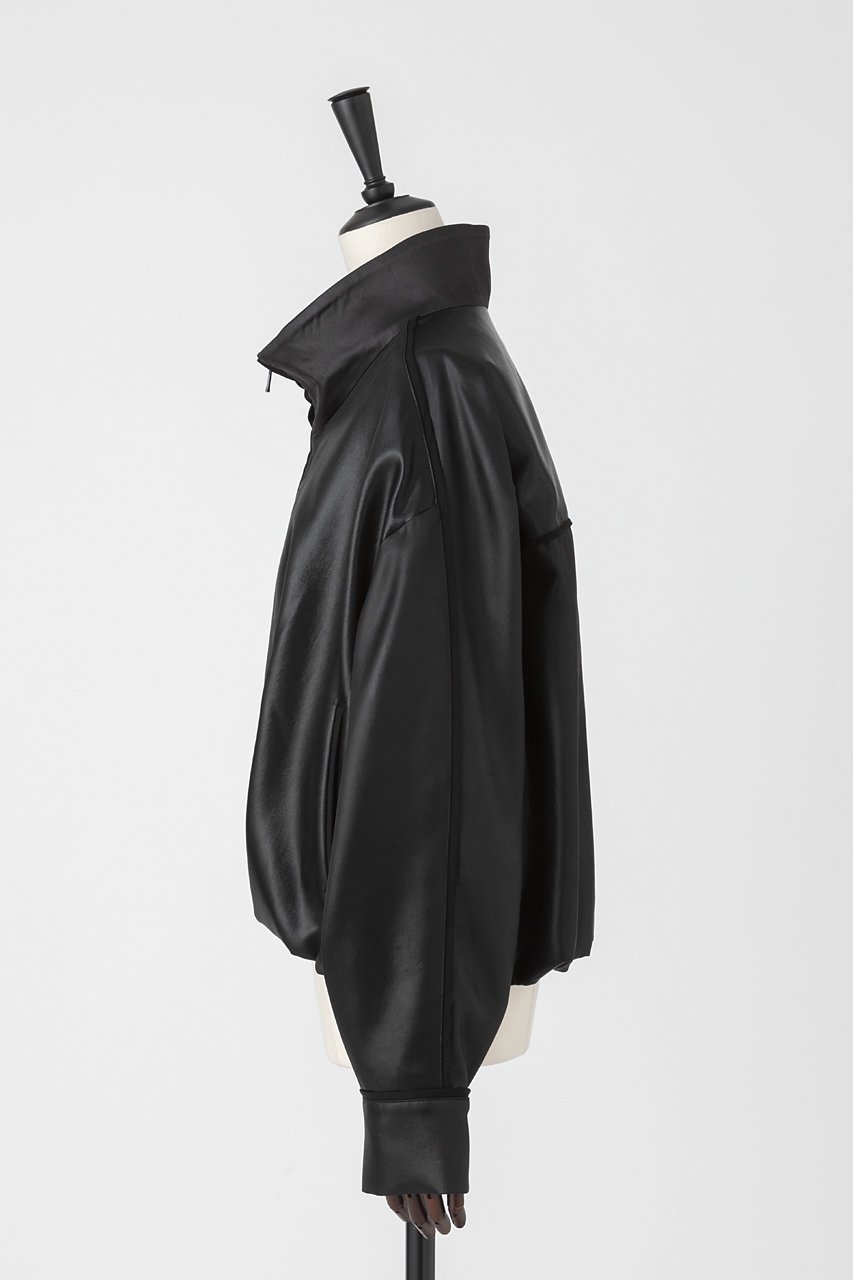 【オーヴィル/EAUVIRE】のグロッシーサテンブルゾン 人気、トレンドファッション・服の通販 founy(ファニー) 　ファッション　Fashion　レディースファッション　Fashion for Women　アウター　Coat / Outerwear Collection　レディースジャケット・軽アウター　Jackets　ブルゾンジャケット・スポーティアウター　Blouson Jackets　サテン　Satin, Glossy Fabric　ジャケット　Jacket, Outerwear　ストレッチ　Stretch, Stretchy Fabric　タンブラー　Tumbler, Travel Mug　ハイネック　High Neck, Mock Neck　バランス　Balance, Style Balance　パイピング　Piping, Trim Design　ブルゾン　Blouson, Bomber Jacket　ボトム　Bottoms, Lower Wear　日本製　Made In Japan　other-2|ID: prp329100004750183 ipo3291000000035667560
