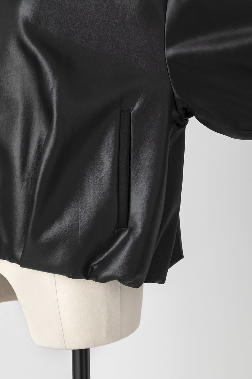 【オーヴィル/EAUVIRE】のグロッシーサテンブルゾン 人気、トレンドファッション・服の通販 founy(ファニー) 　ファッション　Fashion　レディースファッション　Fashion for Women　アウター　Coat / Outerwear Collection　レディースジャケット・軽アウター　Jackets　ブルゾンジャケット・スポーティアウター　Blouson Jackets　サテン　Satin, Glossy Fabric　ジャケット　Jacket, Outerwear　ストレッチ　Stretch, Stretchy Fabric　タンブラー　Tumbler, Travel Mug　ハイネック　High Neck, Mock Neck　バランス　Balance, Style Balance　パイピング　Piping, Trim Design　ブルゾン　Blouson, Bomber Jacket　ボトム　Bottoms, Lower Wear　日本製　Made In Japan　other-6|ID: prp329100004750183 ipo3291000000035667569