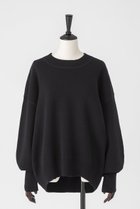 【オーヴィル/EAUVIRE】のミラノリブワイドプルオーバー ブラック|ID:prp329100004750186