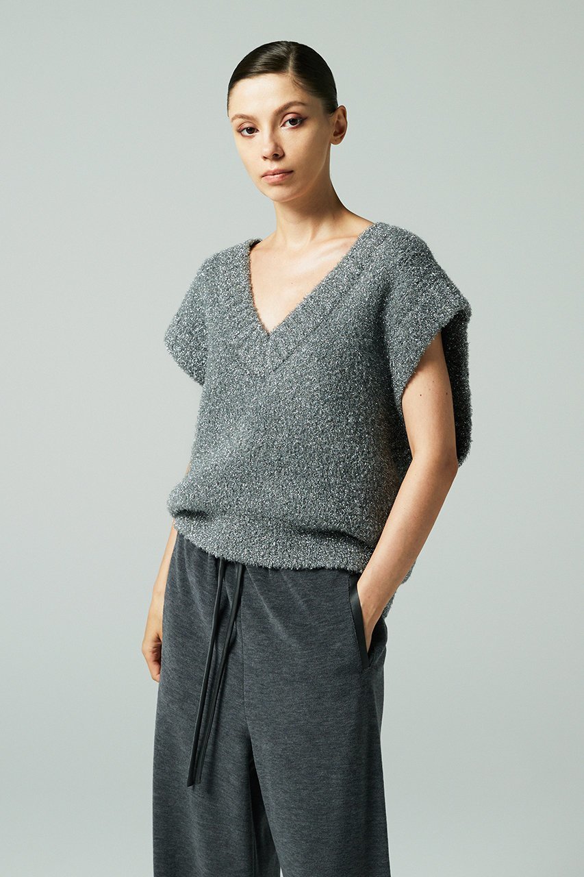 【オーヴィル/EAUVIRE】のフィルムラメVネックベスト 人気、トレンドファッション・服の通販 founy(ファニー)  ファッション Fashion レディースファッション Fashion for Women アウター Coat / Outerwear Collection レディースジャケット・軽アウター Jackets イタリア Italy エレガント 上品 Elegant ジャケット Jacket, Outerwear ベスト Vest, Waistcoat 新作・新入荷 New Arrivals / New In other-8|ID: prp329100004750187 ipo3291000000034347158