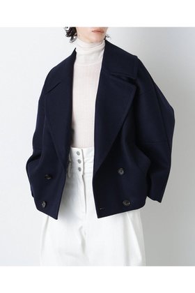 【ヒューエルミュージアム/hueLe Museum】 【STUMBLY】Big Silhouette Pea Jacket人気、トレンドファッション・服の通販 founy(ファニー) ファッション Fashion レディースファッション Fashion for Women アウター Coat / Outerwear Collection レディースジャケット・軽アウター Jackets カッティング Cutting Detail シンプル Simple, Minimal ジャケット Jacket, Outerwear フォルム Silhouette, Form モダン Modern, Contemporary エレガント 上品 Elegant 新作・新入荷 New Arrivals / New In |ID:prp329100004750192