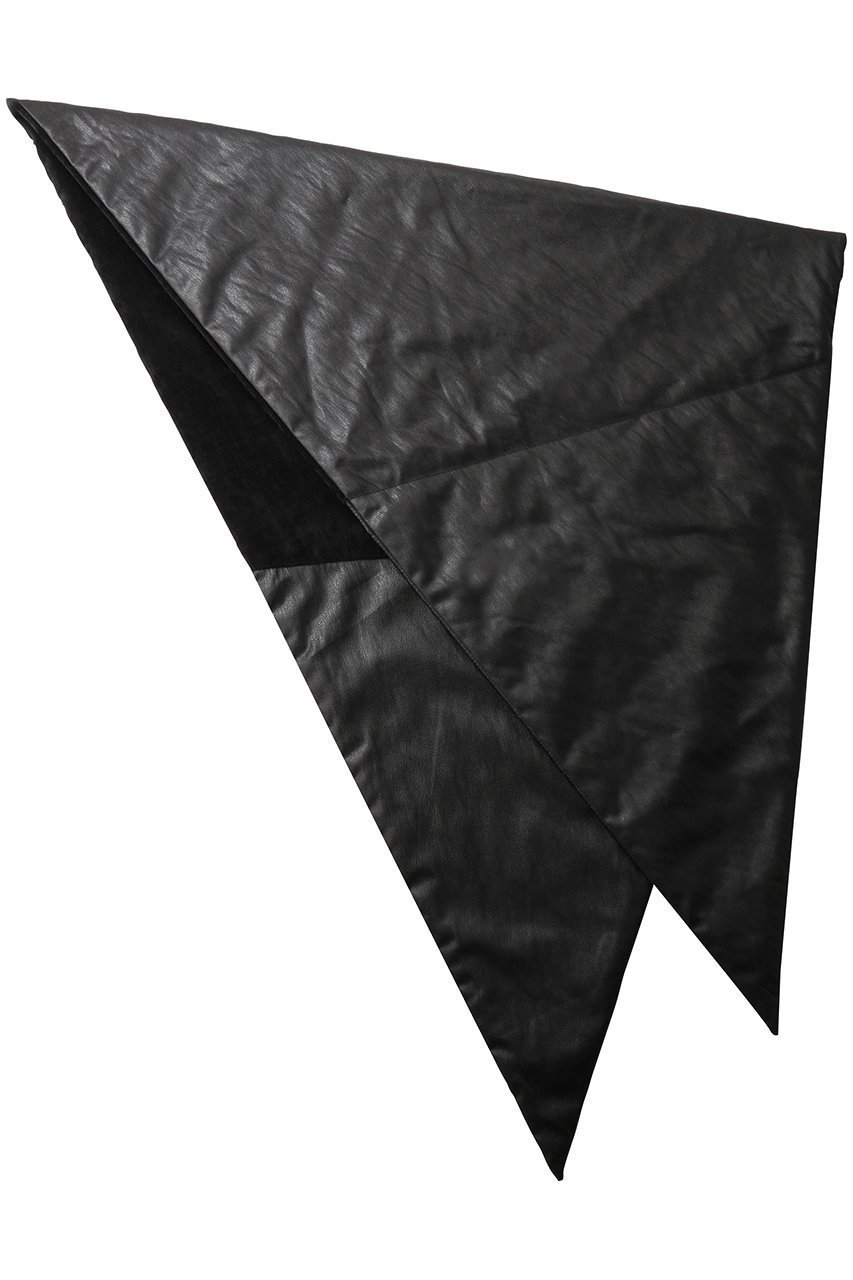 【キジマ タカユキ/KIJIMA TAKAYUKI】のレザーライクタフタパデッドスカーフ インテリア・キッズ・メンズ・レディースファッション・服の通販 founy(ファニー) 　ファッション　Fashion　レディースファッション　Fashion for Women　ストール　Soft & Warm Scarves　マフラー・スヌード / 冬小物の定番　Scarves & Mufflers　スカーフ　Scarf, Neckwear　ストール　Stole, Wrap　なめらか　Smooth, Silky Texture　防寒　Cold Protection, Winter-Ready　マフラー　Scarf, Muffler　ブラック|ID: prp329100004750200 ipo3291000000035565350