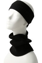 【キジマ タカユキ/KIJIMA TAKAYUKI】のコットンカシミアニットヘッドバンド&ネックウォーマー ブラック|ID: prp329100004750202 ipo3291000000036184350