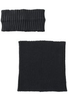 【キジマ タカユキ/KIJIMA TAKAYUKI】のコットンカシミアニットヘッドバンド&ネックウォーマー チャコールグレー|ID: prp329100004750202 ipo3291000000036184351