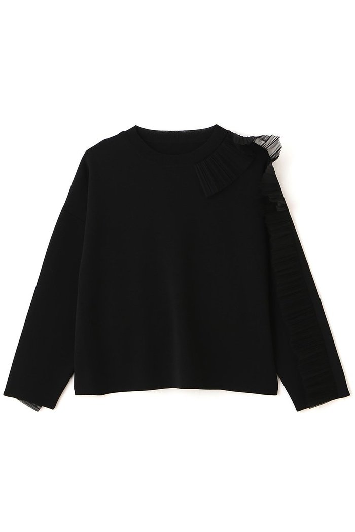 【アドーア/ADORE】のエンベリッシュトニットプルオーバー インテリア・キッズ・メンズ・レディースファッション・服の通販 founy(ファニー) https://founy.com/ ファッション Fashion レディースファッション Fashion for Women トップス・カットソー Cut & Sew Tops ニット Knit Tops & Sweaters カジュアルプルオーバー・ニットトップス Pullovers & Knit Tops / Casual Pullovers アシンメトリー Asymmetrical Style クリスタル Crystal, Swarovski スタンダード Standard, Basic ストレッチ Stretch, Stretchy Fabric チュール Tulip, Tulip Motif プリーツ Pleats, Pleated |ID: prp329100004750211 ipo3291000000036049644