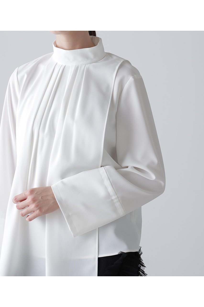 【アドーア/ADORE】のドライタッチジョーゼットブラウス 人気、トレンドファッション・服の通販 founy(ファニー) ファッション Fashion レディースファッション Fashion for Women トップス・カットソー Cut & Sew Tops シャツ・ブラウス・オフィスカジュアル Elegant Blouses & Button-Ups オケージョン Occasion Wear ジョーゼット Georgette, Semi-Sheer Fabric スタンダード Standard, Basic スタンド Stand Collar, Upright Stand スリーブ Sleeve, Long Sleeve / Short Sleeve フロント Front, Front Design ロング Long, Long-Length エレガント 上品 Elegant 再入荷 Restock / Back in Stock other-7|ID: prp329100004750212 ipo3291000000035393151