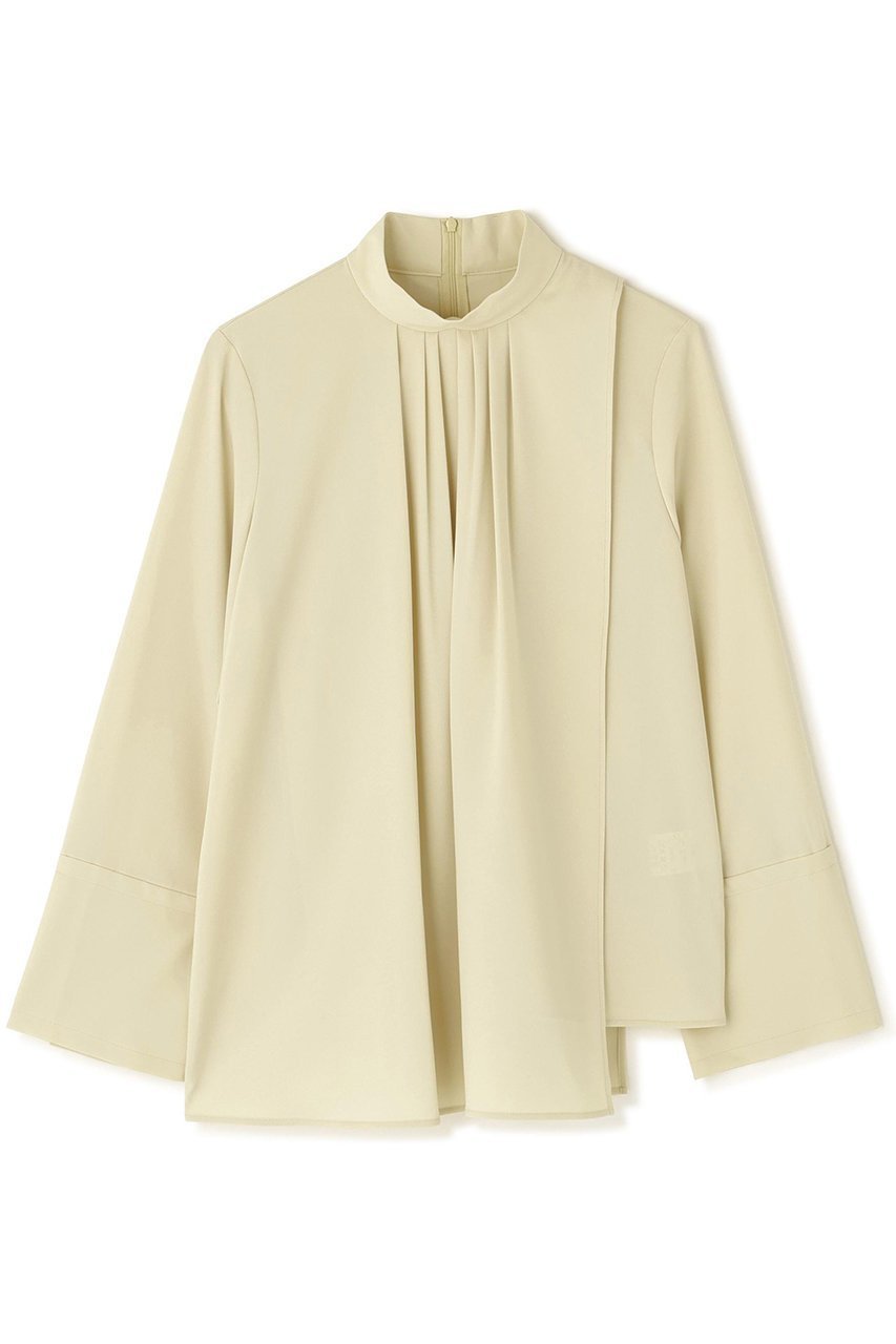 【アドーア/ADORE】のドライタッチジョーゼットブラウス インテリア・キッズ・メンズ・レディースファッション・服の通販 founy(ファニー) 　ファッション　Fashion　レディースファッション　Fashion for Women　トップス・カットソー　Cut & Sew Tops　シャツ・ブラウス・オフィスカジュアル　Elegant Blouses & Button-Ups　オケージョン　Occasion Wear　ジョーゼット　Georgette, Semi-Sheer Fabric　スタンダード　Standard, Basic　スタンド　Stand Collar, Upright Stand　スリーブ　Sleeve, Long Sleeve / Short Sleeve　フロント　Front, Front Design　ロング　Long, Long-Length　エレガント 上品　Elegant　イエロー|ID: prp329100004750212 ipo3291000000035667776