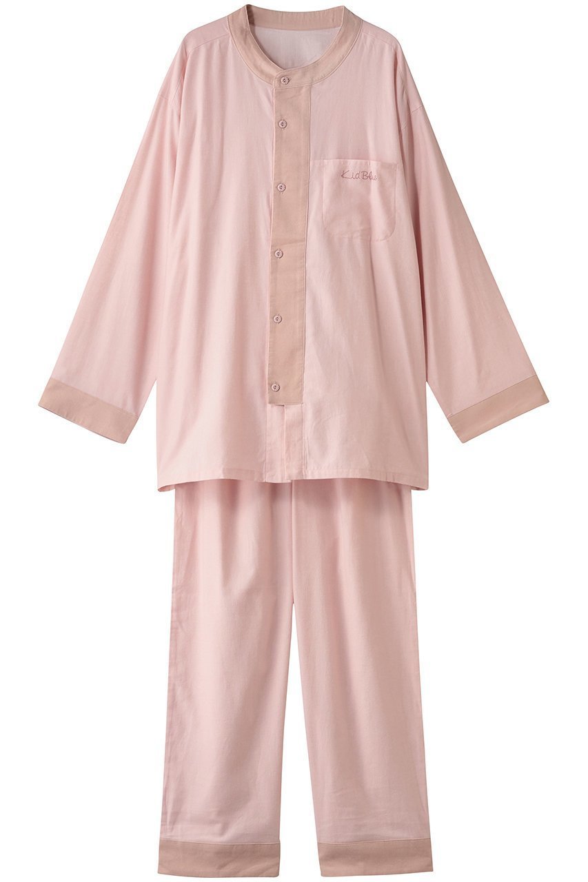 【キッドブルー/KID BLUE】の25プレーンネルパジャマ インテリア・キッズ・メンズ・レディースファッション・服の通販 founy(ファニー) 　ファッション　Fashion　レディースファッション　Fashion for Women　トップス・カットソー　Cut & Sew Tops　スリーブ　Sleeve, Long Sleeve / Short Sleeve　パジャマ　Pajamas, Sleepwear　ロング　Long, Long-Length　再入荷　Restock / Back in Stock　定番　Standard, Basic Item　A/W・秋冬　Autumn/Winter　ピンク|ID: prp329100004750217 ipo3291000000034347398