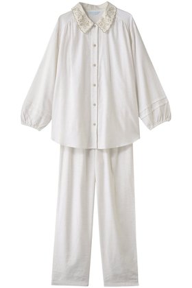 【キッドブルー/KID BLUE】の25プレーンネルパジャマ 人気、トレンドファッション・服の通販 founy(ファニー) ファッション Fashion レディースファッション Fashion for Women トップス・カットソー Cut & Sew Tops ギャザー Gathered, Ruffled スリーブ Sleeve, Long Sleeve / Short Sleeve パジャマ Pajamas, Sleepwear フェミニン Feminine, Girly ロング Long, Long-Length 再入荷 Restock / Back in Stock |ID:prp329100004750219