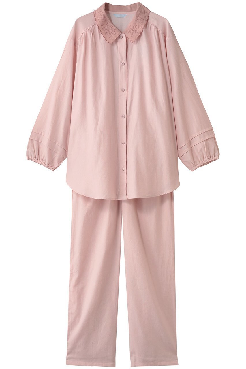 【キッドブルー/KID BLUE】の25プレーンネルパジャマ インテリア・キッズ・メンズ・レディースファッション・服の通販 founy(ファニー) ファッション Fashion レディースファッション Fashion for Women トップス・カットソー Cut & Sew Tops ギャザー Gathered, Ruffled スリーブ Sleeve, Long Sleeve / Short Sleeve パジャマ Pajamas, Sleepwear フェミニン Feminine, Girly ロング Long, Long-Length 再入荷 Restock / Back in Stock ピンク|ID: prp329100004750219 ipo3291000000035443857