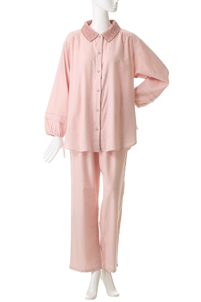 【キッドブルー/KID BLUE】の25プレーンネルパジャマ 人気、トレンドファッション・服の通販 founy(ファニー) ファッション Fashion レディースファッション Fashion for Women トップス・カットソー Cut & Sew Tops ギャザー Gathered, Ruffled スリーブ Sleeve, Long Sleeve / Short Sleeve パジャマ Pajamas, Sleepwear フェミニン Feminine, Girly ロング Long, Long-Length 再入荷 Restock / Back in Stock other-2|ID: prp329100004750219 ipo3291000000035443858