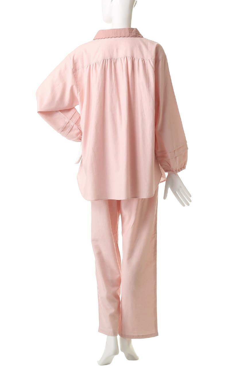 【キッドブルー/KID BLUE】の25プレーンネルパジャマ 人気、トレンドファッション・服の通販 founy(ファニー) ファッション Fashion レディースファッション Fashion for Women トップス・カットソー Cut & Sew Tops ギャザー Gathered, Ruffled スリーブ Sleeve, Long Sleeve / Short Sleeve パジャマ Pajamas, Sleepwear フェミニン Feminine, Girly ロング Long, Long-Length 再入荷 Restock / Back in Stock other-4|ID: prp329100004750219 ipo3291000000035443860