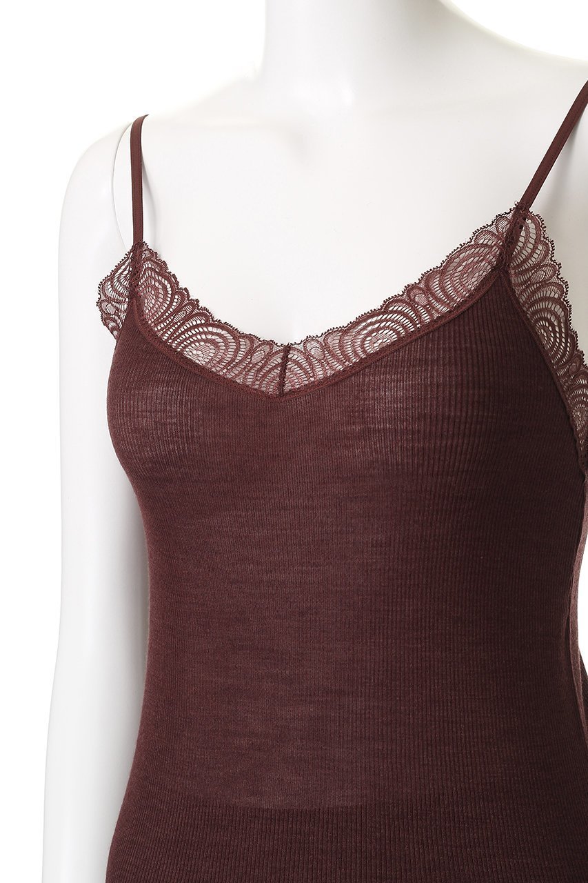 【ハンロ/HANRO】のWOOLEN LACEキャミソール 人気、トレンドファッション・服の通販 founy(ファニー) 　ファッション　Fashion　レディースファッション　Fashion for Women　下着・ランジェリー　Lingerie & Intimates　その他ランジェリー・インナーアイテム　Other Lingerie / Intimates　インナー　Innerwear　エレガント 上品　Elegant　キャミソール　Camisole, Spaghetti Strap Top　シルク　Silk, 100% Silk　ジャカード／ジャガード　Jacquard, Woven Pattern　ランジェリー　Lingerie, Intimate Wear　レース　Lace, Lace Fabric　定番　Standard, Basic Item　A/W・秋冬　Autumn/Winter　other-5|ID: prp329100004750223 ipo3291000000035393167