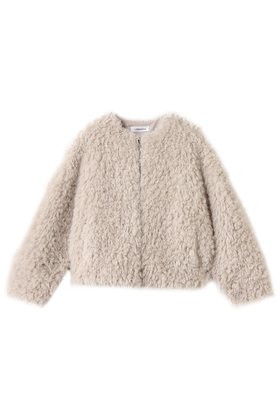 【リナージオ/LIGNAGGIO】 ラム風フェイク ノーカラージャケット人気、トレンドファッション・服の通販 founy(ファニー) ファッション Fashion レディースファッション Fashion for Women アウター Coat / Outerwear Collection レディースジャケット・軽アウター Jackets ノーカラージャケット / シンプル上品コーデ Collarless Jackets おすすめ Recommended / Our Picks ショート Short, Short Length ジャケット Jacket, Outerwear デニム Denim, Jeans Material パーティ Party, Party Style フェイク Faux, Fake ミックス Mix, Mixed Style 新作・新入荷 New Arrivals / New In |ID:prp329100004751162