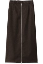 【ミディウミソリッド/MIDIUMISOLID】のフロントジップスカート brown|ID: prp329100004751192 ipo3291000000035695953