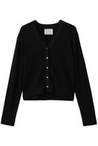 【ミディウミソリッド/MIDIUMISOLID】のVネックリブカーディガン black|ID:prp329100004751194