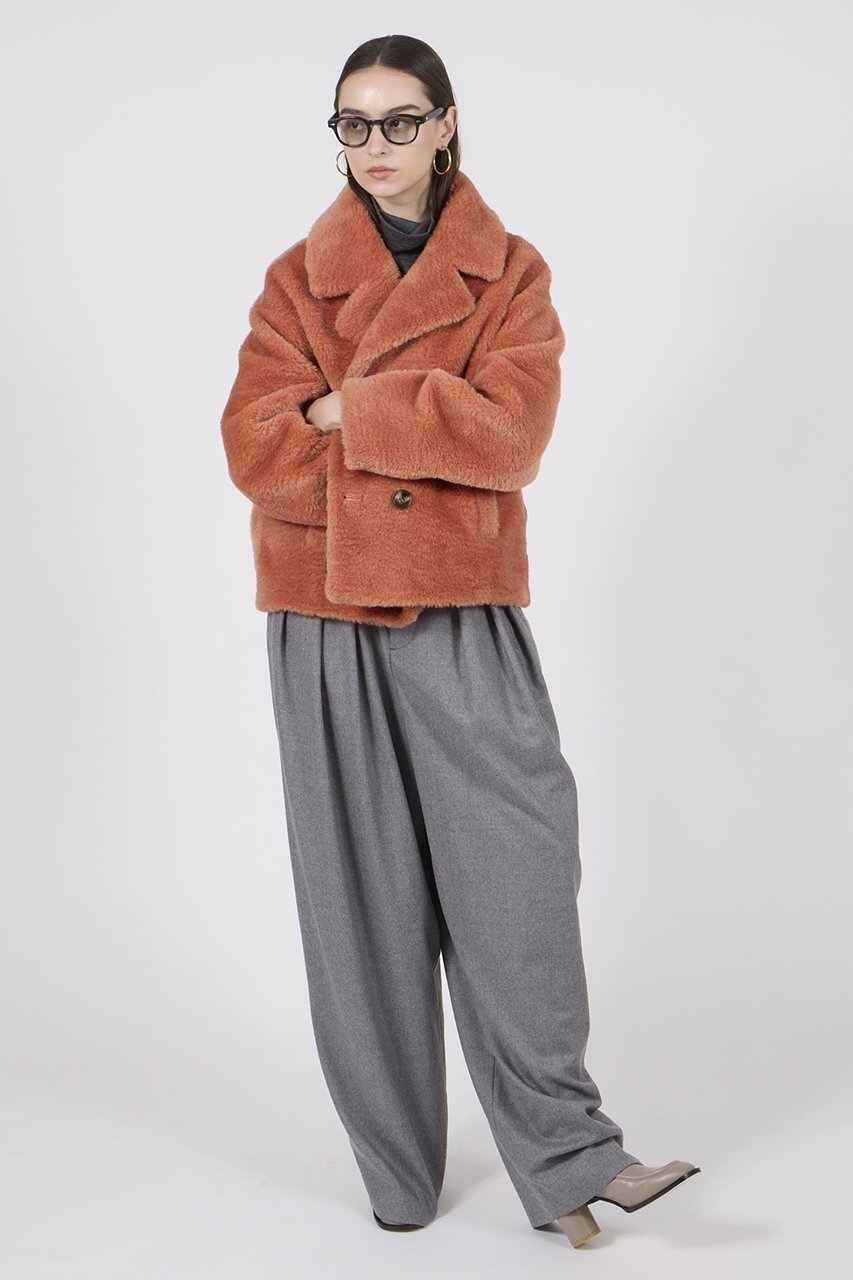 【リナージオ/LIGNAGGIO】のラム風長毛フェイクテーラードジャケット 人気、トレンドファッション・服の通販 founy(ファニー)  ファッション Fashion レディースファッション Fashion for Women アウター Coat / Outerwear Collection レディースジャケット・軽アウター Jackets テーラードジャケット / 通勤・きれいめスタイル Tailored Jackets & Blazers ショート Short, Short Length ジャケット Jacket, Outerwear トレンド Trend, Trending Now フェイク Faux, Fake マキシ Maxi, Full Length ラグジュアリー Luxury, Elegant ワイド Wide, Wide Fit 新作・新入荷 New Arrivals / New In other-8|ID: prp329100004751195 ipo3291000000034354659