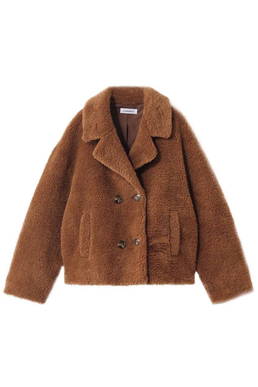 【リナージオ/LIGNAGGIO】のレッキス風長毛フェイクテーラードジャケット インテリア・キッズ・メンズ・レディースファッション・服の通販 founy(ファニー) 　ファッション　Fashion　レディースファッション　Fashion for Women　アウター　Coat / Outerwear Collection　レディースジャケット・軽アウター　Jackets　テーラードジャケット / 通勤・きれいめスタイル　Tailored Jackets & Blazers　ショート　Short, Short Length　ジャケット　Jacket, Outerwear　トレンド　Trend, Trending Now　フェイク　Faux, Fake　マキシ　Maxi, Full Length　ラグジュアリー　Luxury, Elegant　ワイド　Wide, Wide Fit　キャメル|ID: prp329100004751195 ipo3291000000035501413