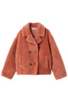 【リナージオ/LIGNAGGIO】のレッキス風長毛フェイクテーラードジャケット オレンジ|ID:prp329100004751195