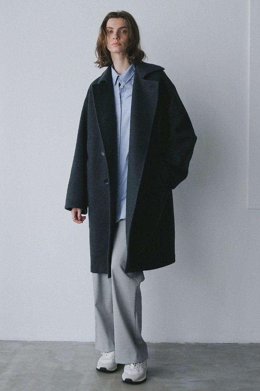 【ハー/HER.】のウールダブルオーバーコート 人気、トレンドファッション・服の通販 founy(ファニー) 　ファッション　Fashion　レディースファッション　Fashion for Women　アウター　Coat / Outerwear Collection　コート・ロングコート・ピーコート　Long Coats, Peacoats & More　ダブル　Double, Double-Breasted　ロング　Long, Long-Length　再入荷　Restock / Back in Stock　other-2|ID: prp329100004751936 ipo3291000000034396841