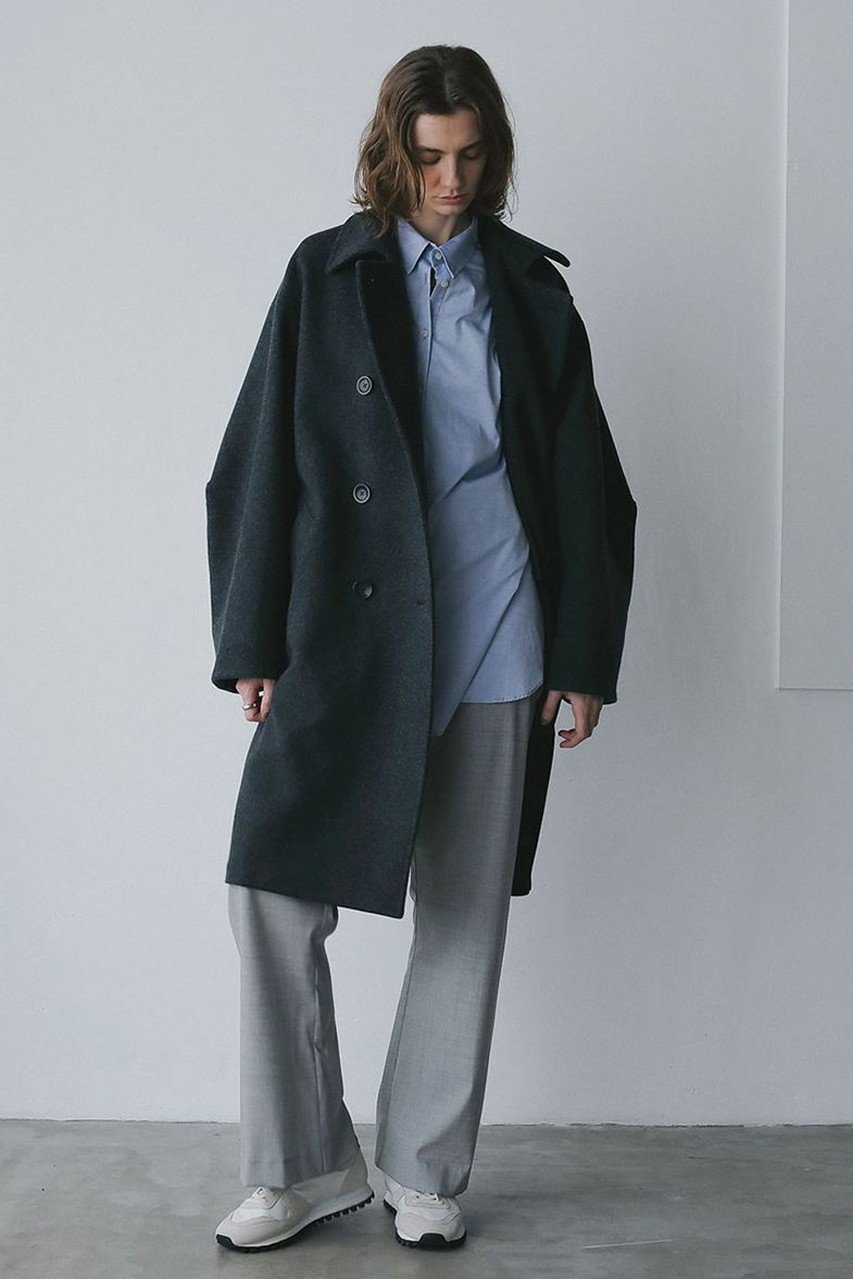 【ハー/HER.】のウールダブルオーバーコート 人気、トレンドファッション・服の通販 founy(ファニー) 　ファッション　Fashion　レディースファッション　Fashion for Women　アウター　Coat / Outerwear Collection　コート・ロングコート・ピーコート　Long Coats, Peacoats & More　ダブル　Double, Double-Breasted　ロング　Long, Long-Length　再入荷　Restock / Back in Stock　other-3|ID: prp329100004751936 ipo3291000000034396842