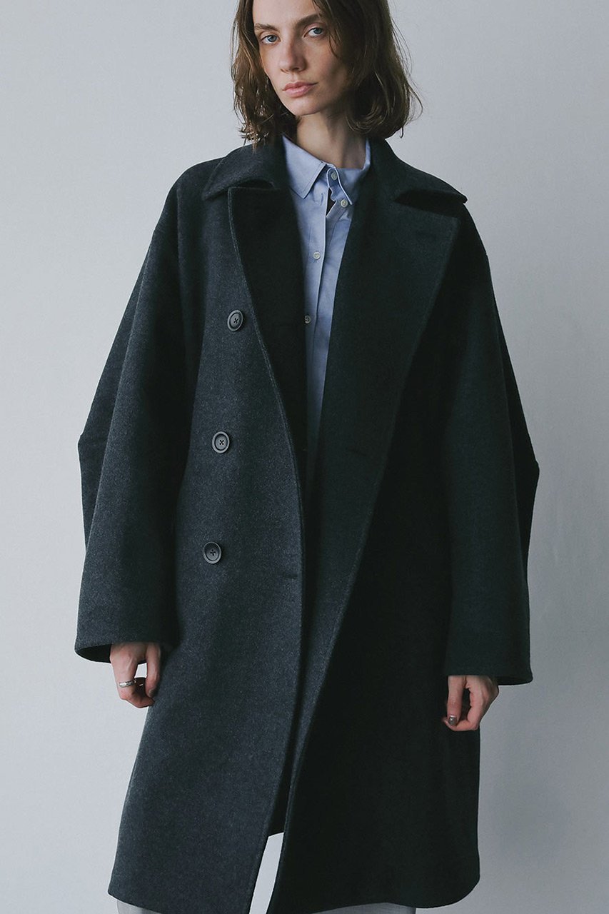 【ハー/HER.】のウールダブルオーバーコート 人気、トレンドファッション・服の通販 founy(ファニー) 　ファッション　Fashion　レディースファッション　Fashion for Women　アウター　Coat / Outerwear Collection　コート・ロングコート・ピーコート　Long Coats, Peacoats & More　ダブル　Double, Double-Breasted　ロング　Long, Long-Length　再入荷　Restock / Back in Stock　other-4|ID: prp329100004751936 ipo3291000000034396843