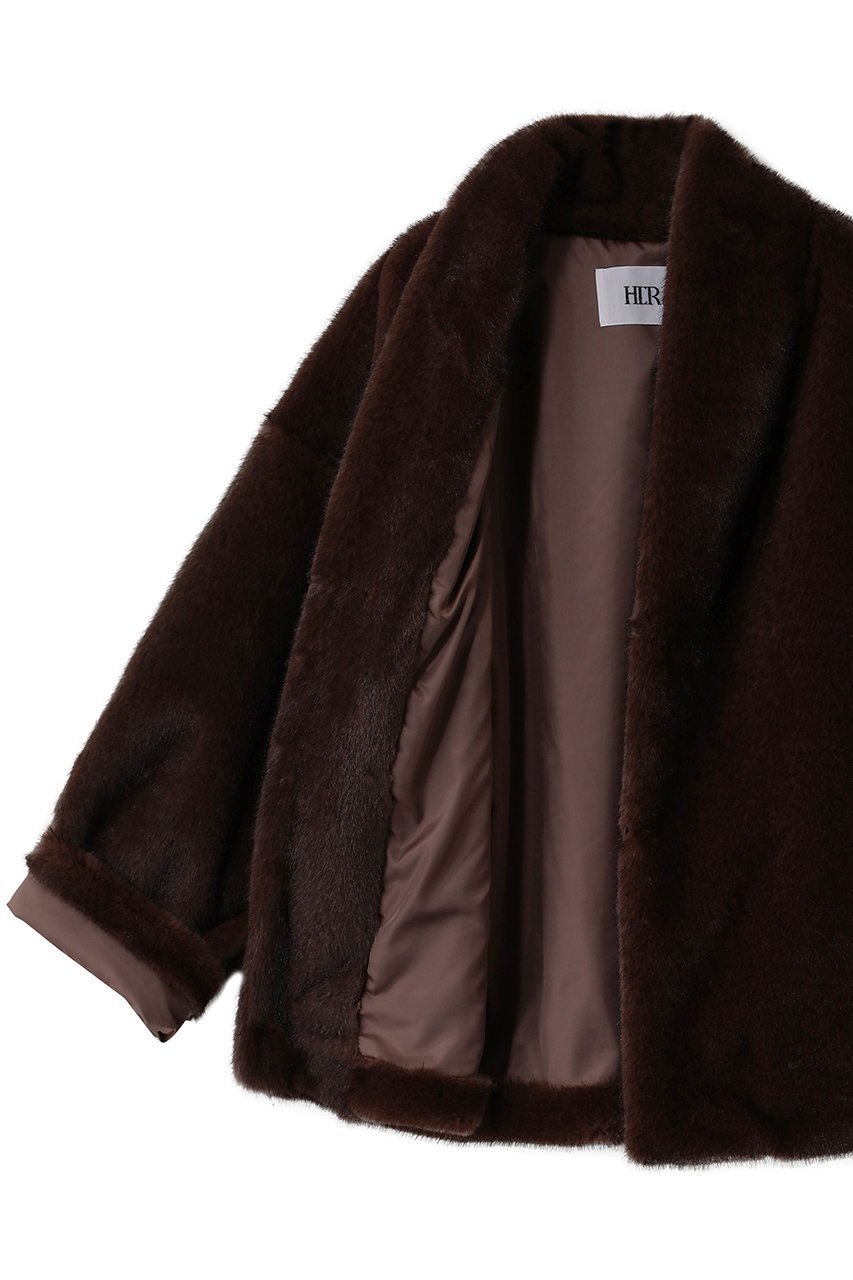 【ハー/HER.】のファーライクショールジャケット 人気、トレンドファッション・服の通販 founy(ファニー) 　ファッション　Fashion　レディースファッション　Fashion for Women　アウター　Coat / Outerwear Collection　レディースジャケット・軽アウター　Jackets　ショール　Shawl, Wrap　ジャケット　Jacket, Outerwear　デニム　Denim, Jeans Material　フロント　Front, Front Design　ボトム　Bottoms, Lower Wear　other-6|ID: prp329100004751937 ipo3291000000036072774