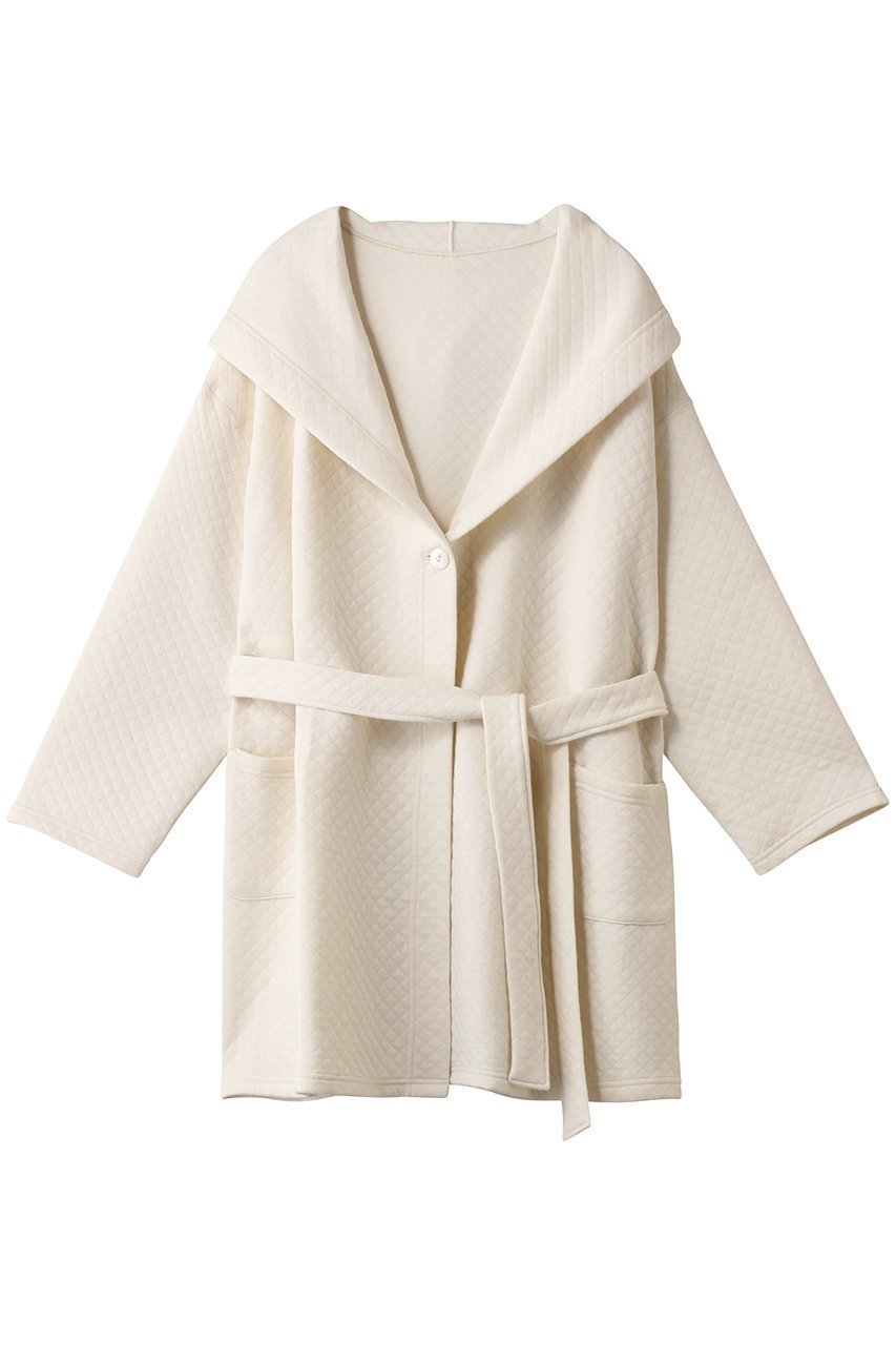 【ナナデェコール/nanadecor / GOODS】のキルティングフーデットガウンコート インテリア・キッズ・メンズ・レディースファッション・服の通販 founy(ファニー) キルティング Quilted, Quilting パジャマ Pajamas, Sleepwear リラックス Relax, Relaxed Fit ナチュラル|ID: prp329100004751956 ipo3291000000034364344