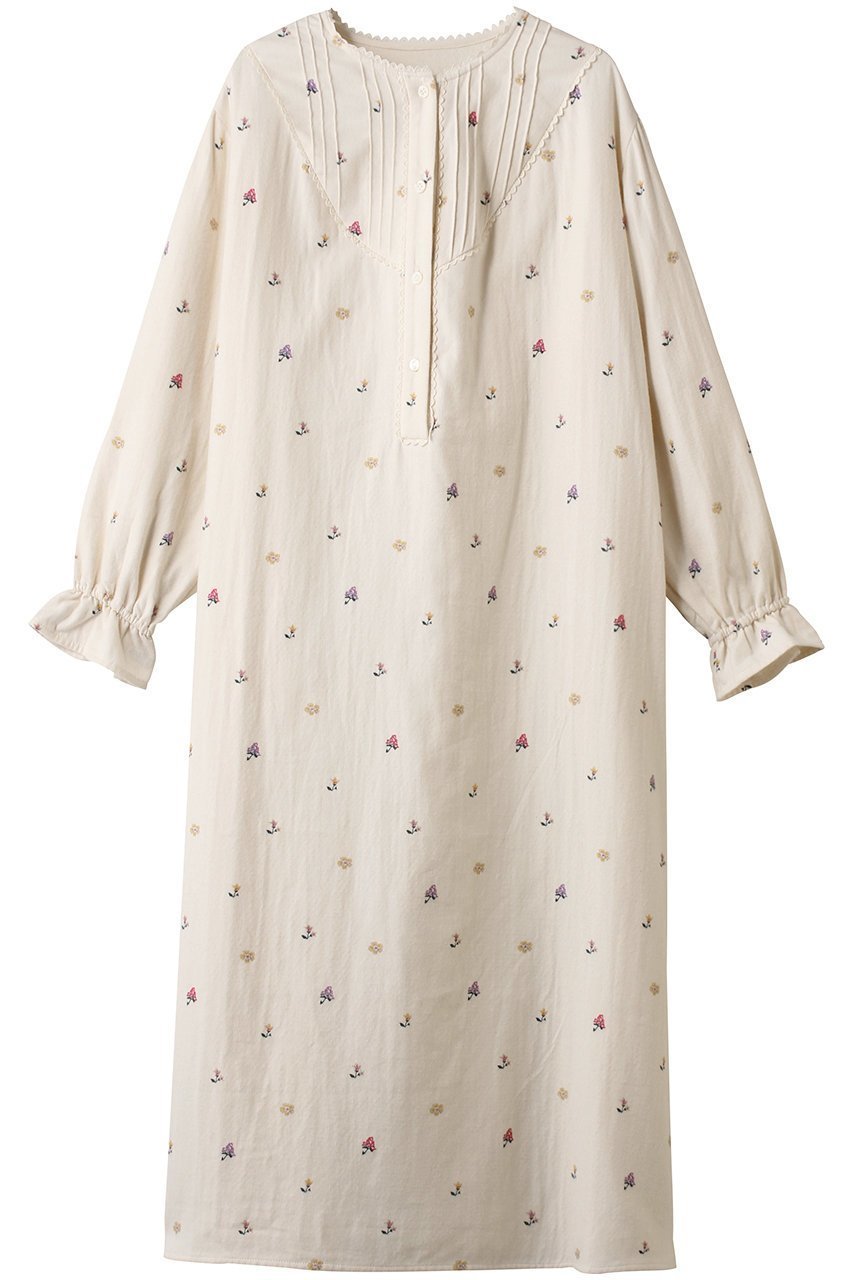 【ナナデェコール/nanadecor / GOODS】のイングリッシュガーデンネルワンピース 人気、トレンドファッション・服の通販 founy(ファニー) ガーデン Garden, Gardening パジャマ Pajamas, Sleepwear フェミニン Feminine, Girly フリル Frill, Ruffle フロント Front, Front Design リラックス Relax, Relaxed Fit エレガント 上品 Elegant other-1|ID: prp329100004751957 ipo3291000000034364352