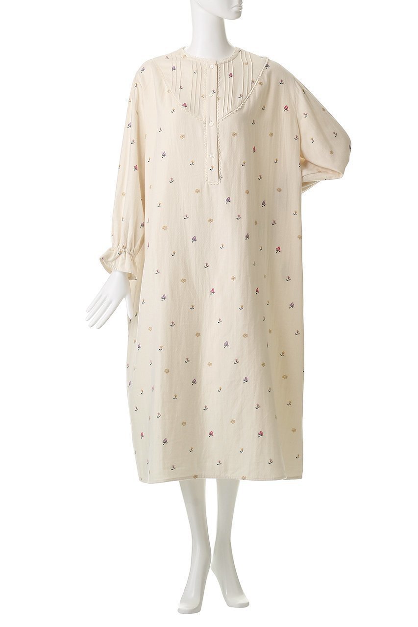 【ナナデェコール/nanadecor / GOODS】のイングリッシュガーデンネルワンピース 人気、トレンドファッション・服の通販 founy(ファニー) ガーデン Garden, Gardening パジャマ Pajamas, Sleepwear フェミニン Feminine, Girly フリル Frill, Ruffle フロント Front, Front Design リラックス Relax, Relaxed Fit エレガント 上品 Elegant other-2|ID: prp329100004751957 ipo3291000000034364354