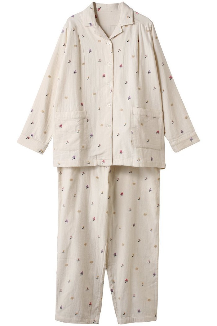 【ナナデコール/nanadecor】のイングリッシュガーデンネル襟付きパジャマ インテリア・キッズ・メンズ・レディースファッション・服の通販 founy(ファニー) https://founy.com/ ファッション Fashion レディースファッション Fashion for Women トップス・カットソー Cut & Sew Tops カーディガン Cardigan, Knitwear ガーデン Garden, Gardening パジャマ Pajamas, Sleepwear ポケット Pocket, Pocket Detail リラックス Relax, Relaxed Fit |ID: prp329100004751958 ipo3291000000034364361