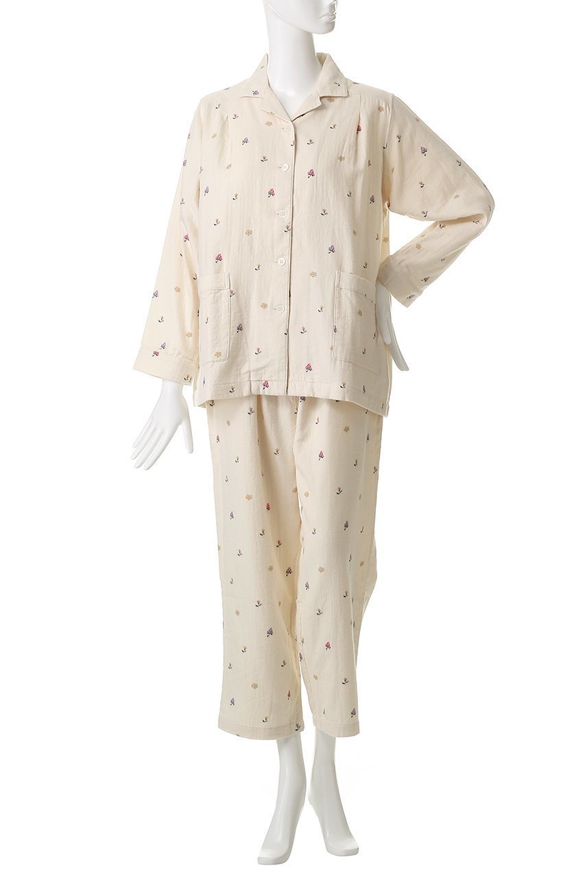 【ナナデコール/nanadecor】のイングリッシュガーデンネル襟付きパジャマ 人気、トレンドファッション・服の通販 founy(ファニー) ファッション Fashion レディースファッション Fashion for Women トップス・カットソー Cut & Sew Tops カーディガン Cardigan, Knitwear ガーデン Garden, Gardening パジャマ Pajamas, Sleepwear ポケット Pocket, Pocket Detail リラックス Relax, Relaxed Fit other-2|ID: prp329100004751958 ipo3291000000034364363