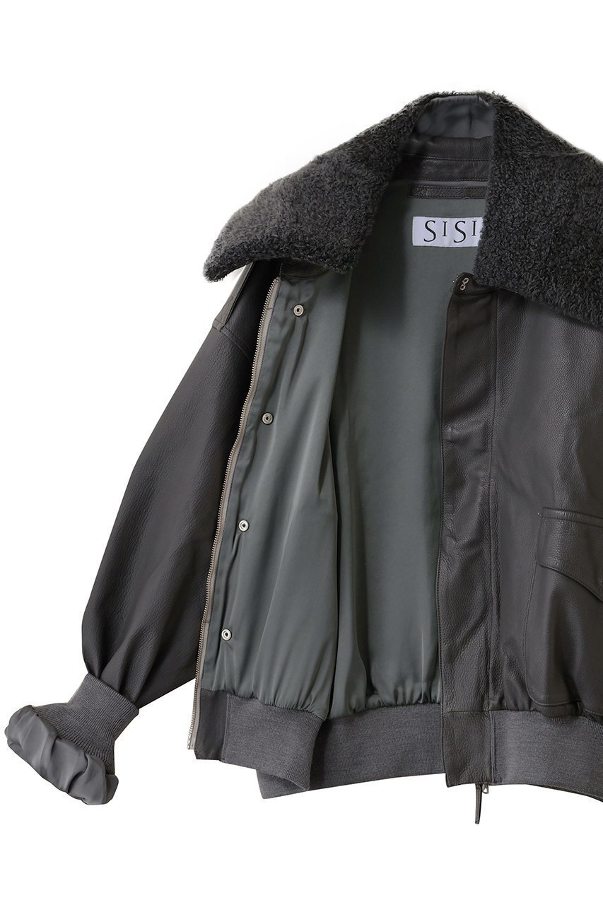 【シシ/sisii】のA-2 ジャケット 2WAYムートンファー襟付き(取り外し可能) 人気、トレンドファッション・服の通販 founy(ファニー) 　ファッション　Fashion　レディースファッション　Fashion for Women　アウター　Coat / Outerwear Collection　レディースジャケット・軽アウター　Jackets　ブルゾンジャケット・スポーティアウター　Blouson Jackets　ジャケット　Jacket, Outerwear　スタイリッシュ　Stylish, Fashionable　フェミニン　Feminine, Girly　ブルゾン　Blouson, Bomber Jacket　マニッシュ　Mannish, Boyish　新作・新入荷　New Arrivals / New In　A/W・秋冬　Autumn/Winter　other-6|ID: prp329100004752814 ipo3291000000034375813