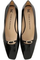 【ファビオ ルスコーニ/FABIO RUSCONI】のベルト付きパテントフラットシューズ ブラック|ID: prp329100004752818 ipo3291000000035717062