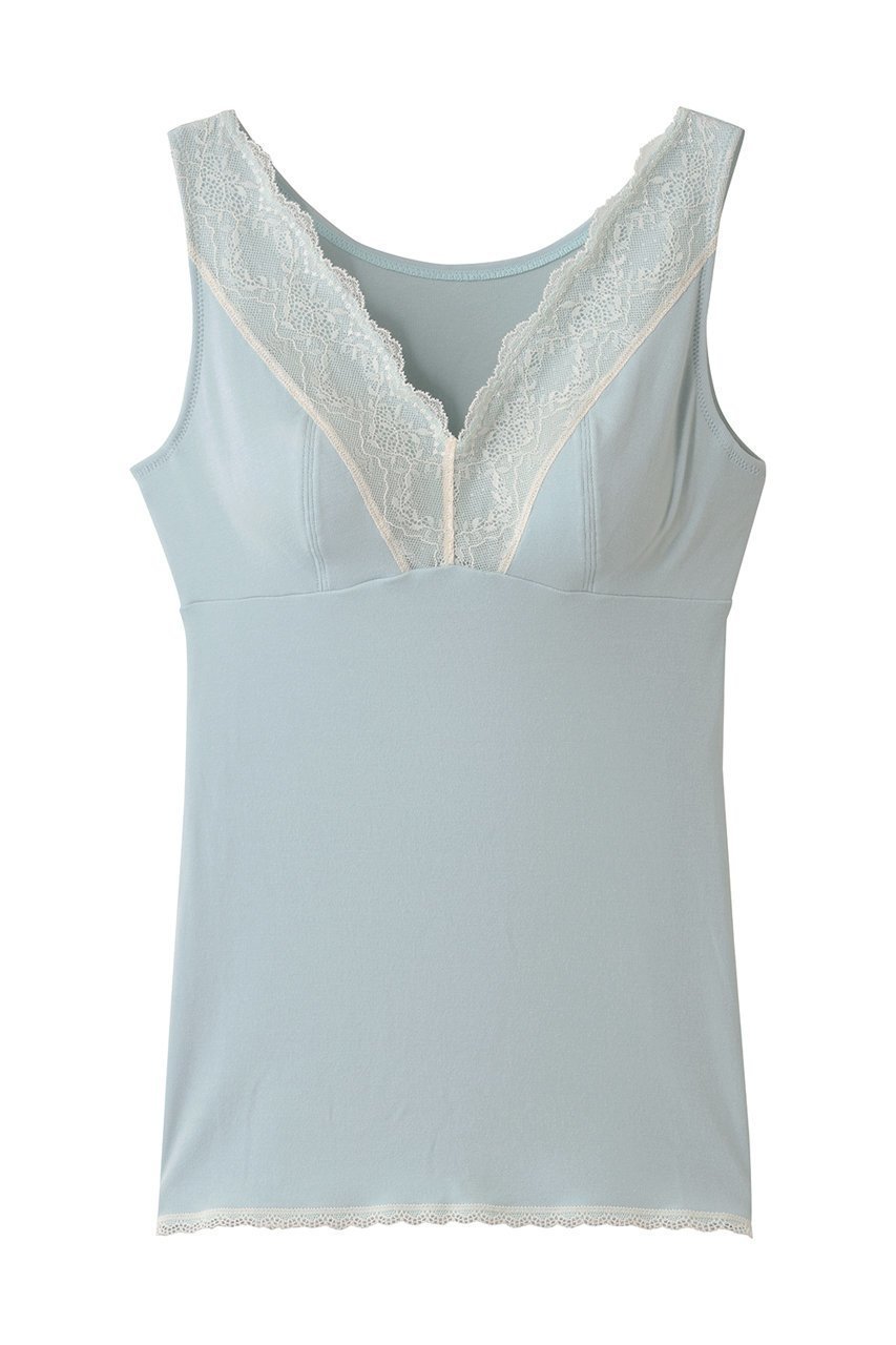 【キッドブルー/KID BLUE】の25レーシーベアフライスカップ付キャミ インテリア・キッズ・メンズ・レディースファッション・服の通販 founy(ファニー)  ファッション Fashion レディースファッション Fashion for Women 下着・ランジェリー Lingerie & Intimates その他ランジェリー・インナーアイテム Other Lingerie / Intimates インナー Innerwear キャミ Camisole, Cami Top キャミソール Camisole, Spaghetti Strap Top シンプル Simple, Minimal フィット Fit, Slim Fit フェミニン Feminine, Girly ランジェリー Lingerie, Intimate Wear レース Lace, Lace Fabric エレガント 上品 Elegant 新作・新入荷 New Arrivals / New In サックス|ID: prp329100004752840 ipo3291000000034376003