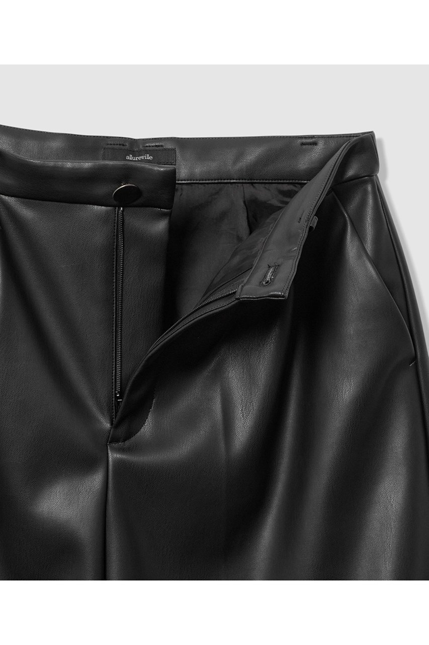 【アルアバイル/allureville】のフェイクレザーバミューダパンツ 人気、トレンドファッション・服の通販 founy(ファニー) 　ファッション　Fashion　レディースファッション　Fashion for Women　パンツ　Pants & Trousers　ショートパンツ・ハーフパンツ　High-Waisted & Relaxed Shorts　ショート　Short, Short Length　ハーフ　Half, Half-Length　バランス　Balance, Style Balance　フェイクレザー　Faux Leather, PU Leather　新作・新入荷　New Arrivals / New In　other-5|ID: prp329100004752845 ipo3291000000034376047