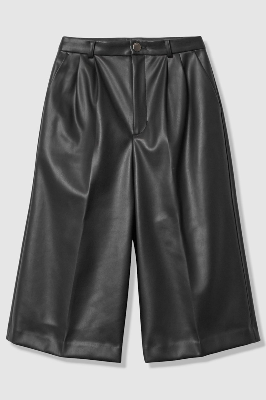 【アルアバイル/allureville】のフェイクレザーバミューダパンツ 人気、トレンドファッション・服の通販 founy(ファニー) 　ファッション　Fashion　レディースファッション　Fashion for Women　パンツ　Pants & Trousers　ショートパンツ・ハーフパンツ　High-Waisted & Relaxed Shorts　ショート　Short, Short Length　ハーフ　Half, Half-Length　バランス　Balance, Style Balance　フェイクレザー　Faux Leather, PU Leather　 other-1|ID: prp329100004752845 ipo3291000000035385865