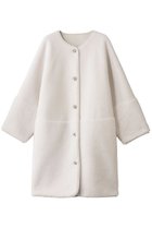 【アルアバイル/allureville】のツーブロッキングボアコート アイボリー|ID: prp329100004752846 ipo3291000000034495453