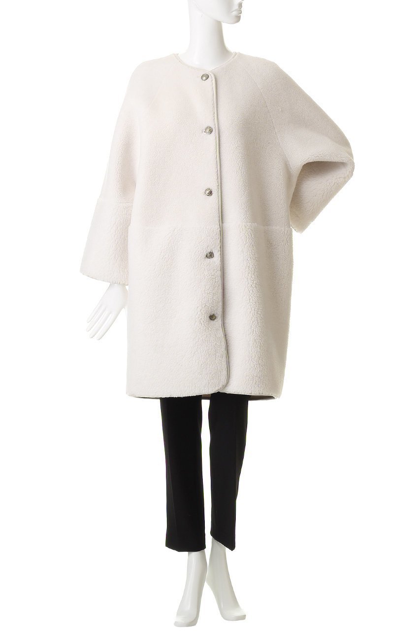 【アルアバイル/allureville】のツーブロッキングボアコート 人気、トレンドファッション・服の通販 founy(ファニー) 　ファッション　Fashion　レディースファッション　Fashion for Women　アウター　Coat / Outerwear Collection　コート・ロングコート・ピーコート　Long Coats, Peacoats & More　おすすめ　Recommended / Our Picks　ブロッキング　Color Blocking, Panel Design　リラックス　Relax, Relaxed Fit　ロング　Long, Long-Length　エレガント 上品　Elegant　other-2|ID: prp329100004752846 ipo3291000000035295493