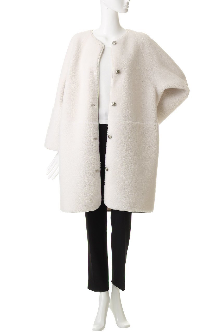 【アルアバイル/allureville】のツーブロッキングボアコート 人気、トレンドファッション・服の通販 founy(ファニー) 　ファッション　Fashion　レディースファッション　Fashion for Women　アウター　Coat / Outerwear Collection　コート・ロングコート・ピーコート　Long Coats, Peacoats & More　おすすめ　Recommended / Our Picks　ブロッキング　Color Blocking, Panel Design　リラックス　Relax, Relaxed Fit　ロング　Long, Long-Length　エレガント 上品　Elegant　other-7|ID: prp329100004752846 ipo3291000000035295498