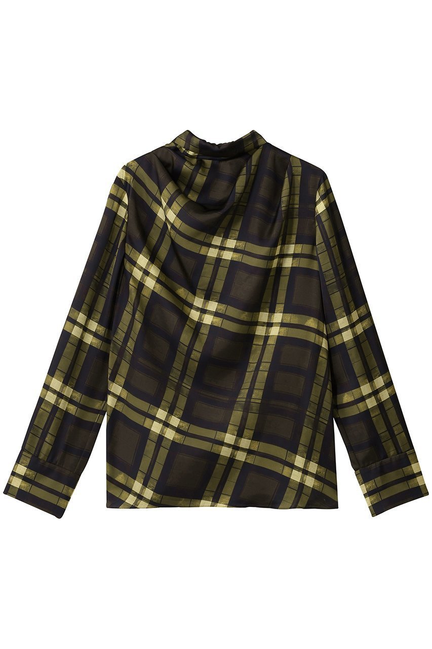 【アルアバイル/allureville】のLISAチェックPTブラウス インテリア・キッズ・メンズ・レディースファッション・服の通販 founy(ファニー) ファッション Fashion レディースファッション Fashion for Women トップス・カットソー Cut & Sew Tops シャツ・ブラウス・オフィスカジュアル Elegant Blouses & Button-Ups イタリア Italy スリーブ Sleeve, Long Sleeve / Short Sleeve チェック Check, Plaid, Tartan トレンド Trend, Trending Now ドレープ Drape, Draping Fabric ロング Long, Long-Length ブラウン|ID: prp329100004752847 ipo3291000000034555501