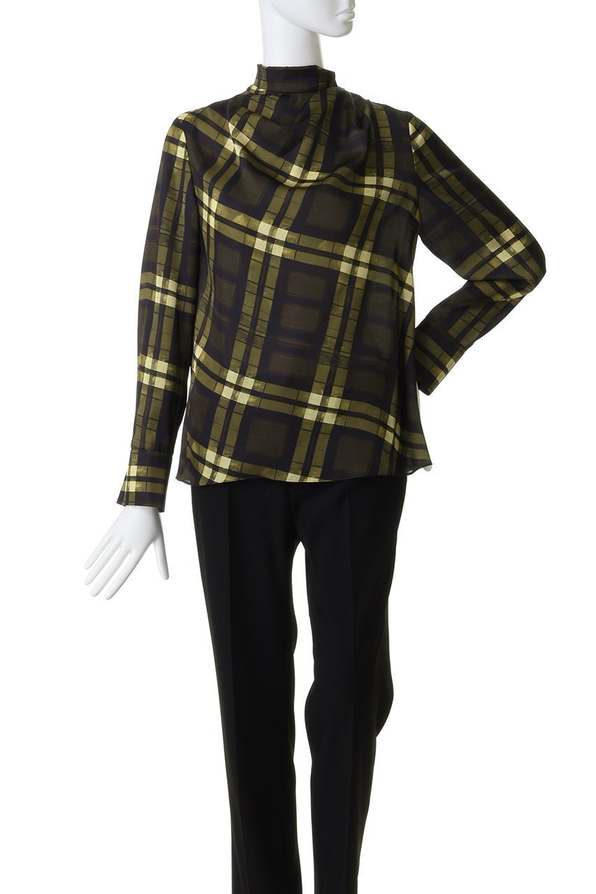 【アルアバイル/allureville】のLISAチェックPTブラウス 人気、トレンドファッション・服の通販 founy(ファニー) ファッション Fashion レディースファッション Fashion for Women トップス・カットソー Cut & Sew Tops シャツ・ブラウス・オフィスカジュアル Elegant Blouses & Button-Ups イタリア Italy スリーブ Sleeve, Long Sleeve / Short Sleeve チェック Check, Plaid, Tartan トレンド Trend, Trending Now ドレープ Drape, Draping Fabric ロング Long, Long-Length other-2|ID: prp329100004752847 ipo3291000000035483633