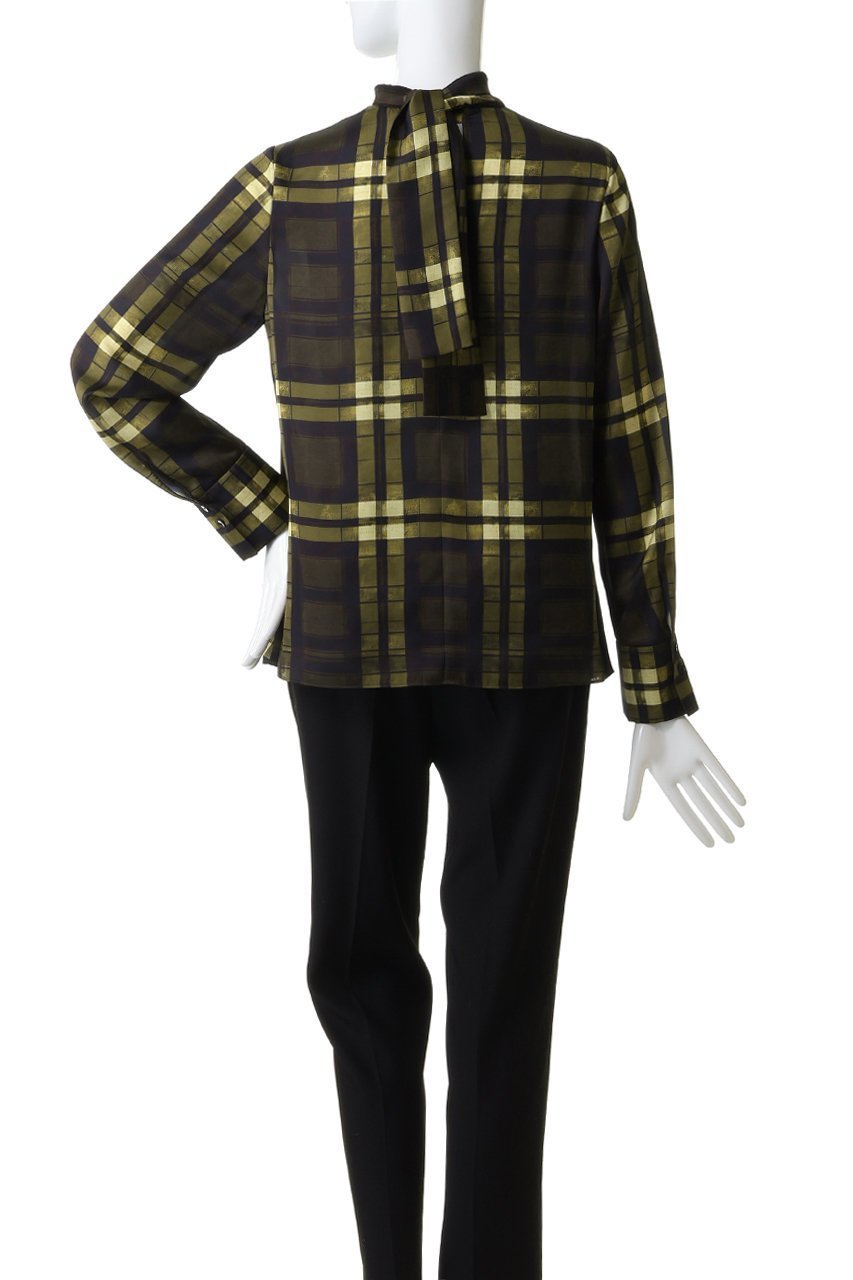 【アルアバイル/allureville】のLISAチェックPTブラウス 人気、トレンドファッション・服の通販 founy(ファニー) ファッション Fashion レディースファッション Fashion for Women トップス・カットソー Cut & Sew Tops シャツ・ブラウス・オフィスカジュアル Elegant Blouses & Button-Ups イタリア Italy スリーブ Sleeve, Long Sleeve / Short Sleeve チェック Check, Plaid, Tartan トレンド Trend, Trending Now ドレープ Drape, Draping Fabric ロング Long, Long-Length other-4|ID: prp329100004752847 ipo3291000000035483635