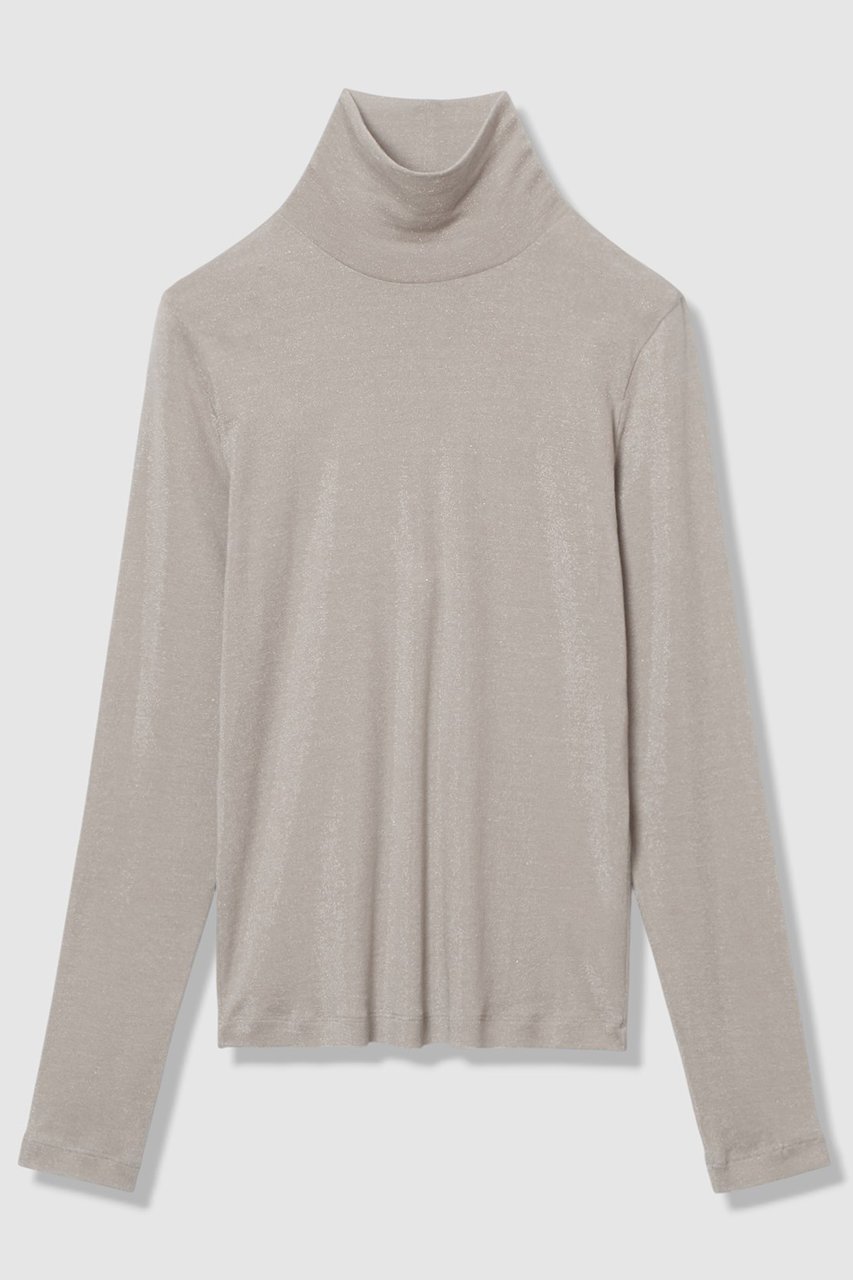 【アルアバイル/allureville】のシャイニーフライスプルオーバー インテリア・キッズ・メンズ・レディースファッション・服の通販 founy(ファニー) 　ファッション　Fashion　レディースファッション　Fashion for Women　トップス・カットソー　Cut & Sew Tops　シャツ・ブラウス・オフィスカジュアル　Elegant Blouses & Button-Ups　ロングTシャツ・Tシャツ　Longline T-Shirts & Tees　カジュアルプルオーバー・ニットトップス　Pullovers & Knit Tops / Casual Pullovers　カットソー・ベーシックTシャツ　Cut-and-Sewn Tops / Stretch Tees & Basics　おすすめ　Recommended / Our Picks　カーディガン　Cardigan, Knitwear　ジャケット　Jacket, Outerwear　スリーブ　Sleeve, Long Sleeve / Short Sleeve　ベーシック　Basic, Essential　ロング　Long, Long-Length　エレガント 上品　Elegant　新作・新入荷　New Arrivals / New In　A/W・秋冬　Autumn/Winter　グレージュ|ID: prp329100004752850 ipo3291000000034376076