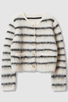 【アルアバイル/allureville】のシャギーニットカーディガン ブラックボーダー|ID: prp329100004752851 ipo3291000000035679708