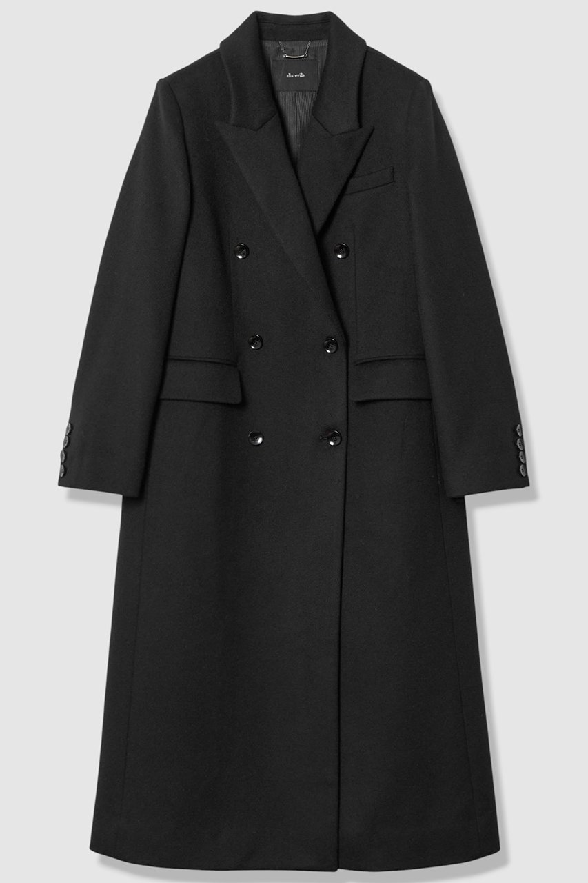 【アルアバイル/allureville】のカシミヤ混ロングチェスターコート インテリア・キッズ・メンズ・レディースファッション・服の通販 founy(ファニー) 　ファッション　Fashion　レディースファッション　Fashion for Women　アウター　Coat / Outerwear Collection　コート・ロングコート・ピーコート　Long Coats, Peacoats & More　チェスターコート・ロング丈アウター　Chester Coats / Chesterfield Long Coats　おすすめ　Recommended / Our Picks　なめらか　Smooth, Silky Texture　クール　Cool, Chic　ダウン　Down, Puffer　チェスターコート　Chester Coat, Long Coat　デニム　Denim, Jeans Material　フェミニン　Feminine, Girly　マニッシュ　Mannish, Boyish　ロング　Long, Long-Length　ワイド　Wide, Wide Fit　新作・新入荷　New Arrivals / New In　ブラック|ID: prp329100004752853 ipo3291000000034376092