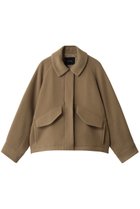 【アルアバイル/allureville】のW/Nモッサステンカラーブルゾン モカ|ID: prp329100004752857 ipo3291000000034639555