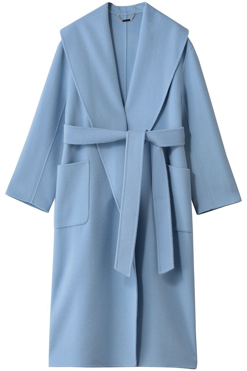 【アルアバイル/allureville】のカシミヤ混リバーショールコート インテリア・キッズ・メンズ・レディースファッション・服の通販 founy(ファニー) 　ファッション　Fashion　レディースファッション　Fashion for Women　アウター　Coat / Outerwear Collection　コート・ロングコート・ピーコート　Long Coats, Peacoats & More　ショール　Shawl, Wrap　ビッグ　Big, Oversized　リュクス　Luxury, Elegant, High-End, Chic　ロング　Long, Long-Length　人気　Popular, Best Seller　今季　This Season, Current Season　ライトブルー|ID: prp329100004752859 ipo3291000000034495454